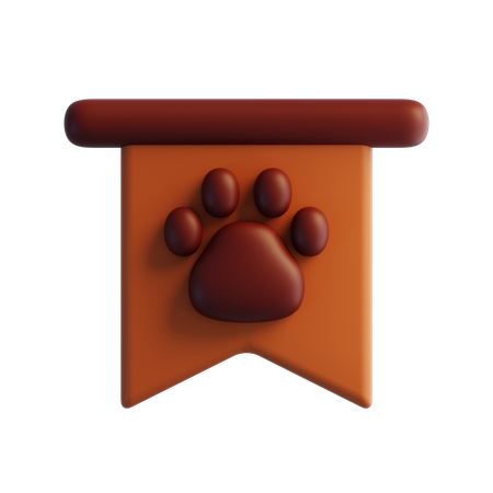 Paw Garland  3D Icon