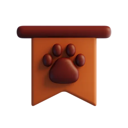 Paw Garland  3D Icon