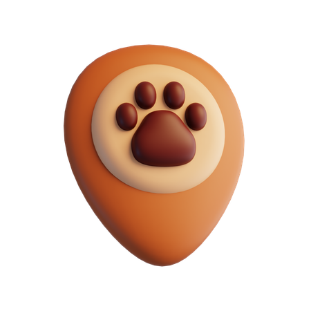 Paw Location  3D Icon