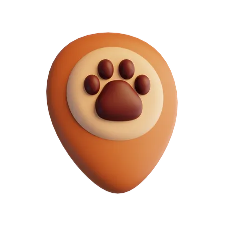 Paw Location  3D Icon
