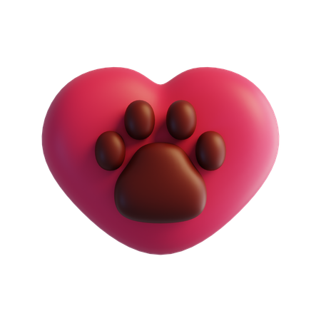 Paw Love  3D Icon