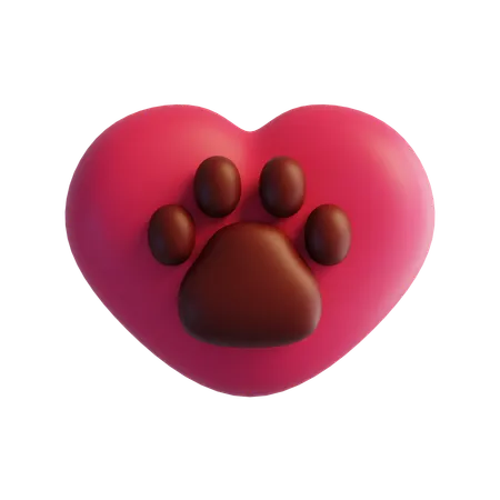 Paw Love  3D Icon