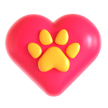 Paw Love  3D Icon