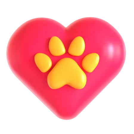 Paw Love  3D Icon