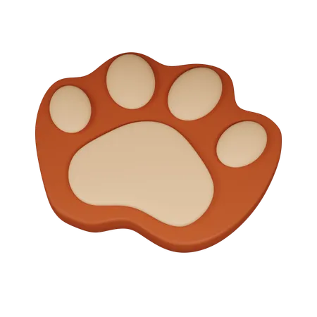 Paw Print  3D Icon