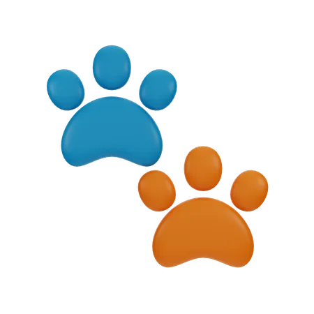 Paw Print  3D Icon