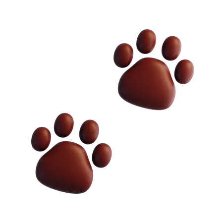 Paw Print  3D Icon
