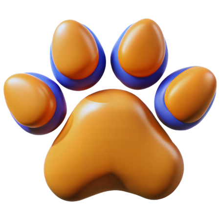 Paw Print  3D Icon