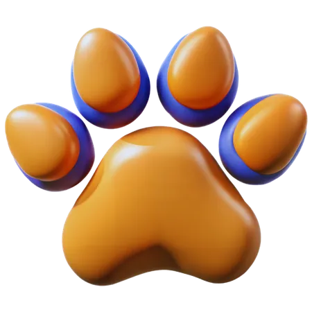 Paw Print  3D Icon