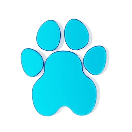 Paw print  3D Icon