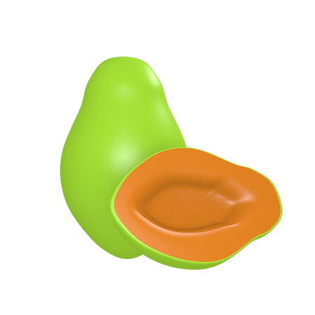 Pawpaw  3D Illustration