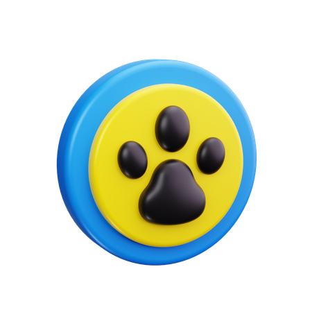 Pawprint  3D Icon