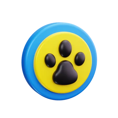 Pawprint  3D Icon