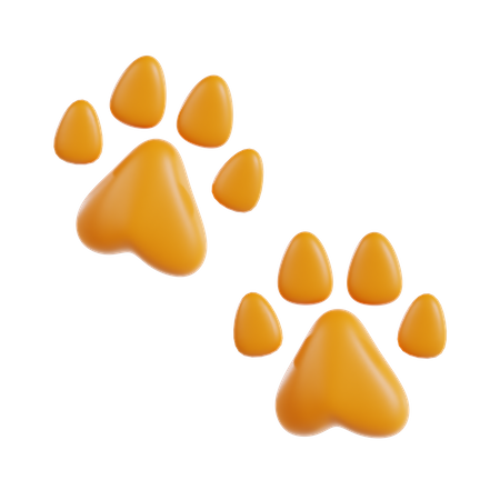 Pawprints  3D Icon