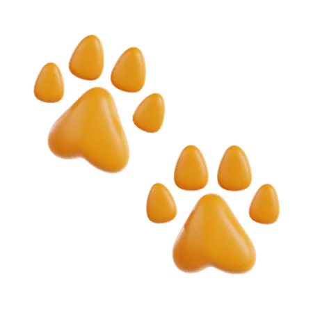 Pawprints  3D Icon