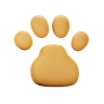 3d paw logo