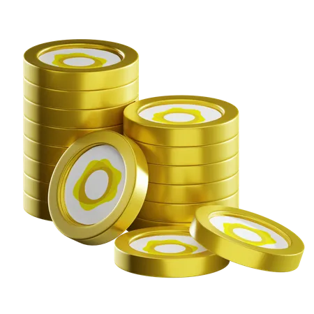 Paxg Coin Stacks  3D Icon
