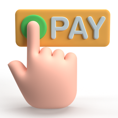 Pay Button  3D Icon