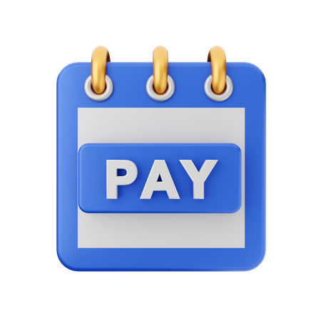 Pay Calendar  3D Icon