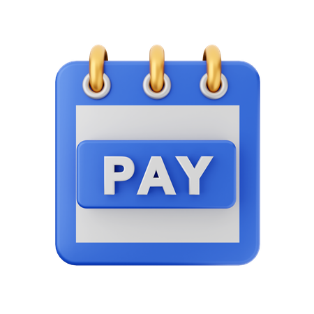 Pay Calendar  3D Icon