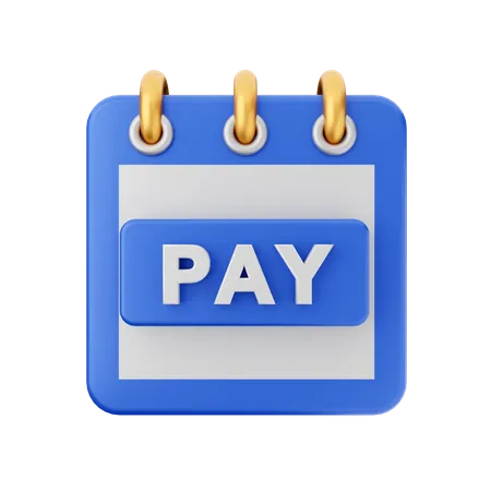 Pay Calendar  3D Icon