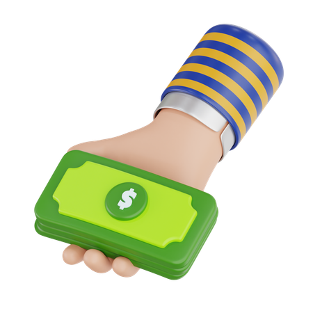 Pay Cash  3D Icon