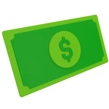 Pay Cash  3D Illustration