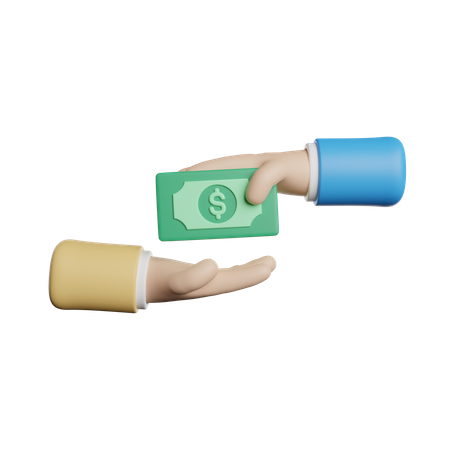 Pay Cash 3D Icon