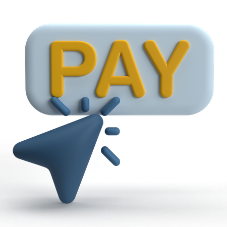 Pay Click  3D Icon