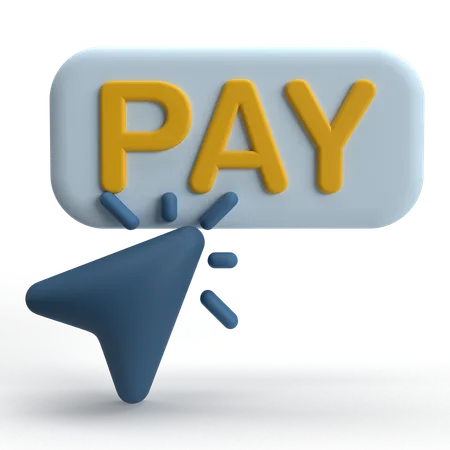 Pay Click  3D Icon