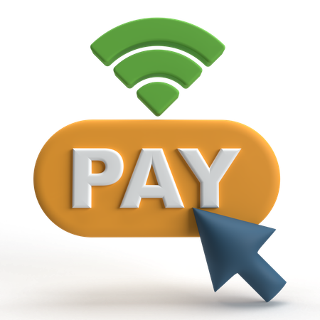 Pay Click  3D Icon