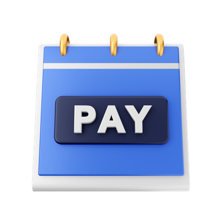 Pay Date  3D Icon