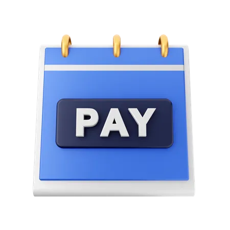 Pay Date  3D Icon