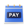 pay date 3d logo