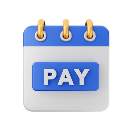 Pay Date  3D Icon