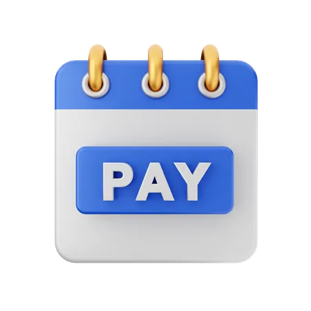 Pay Date  3D Icon