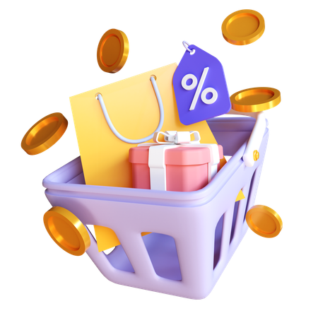 Pay for shopping expense  3D Icon
