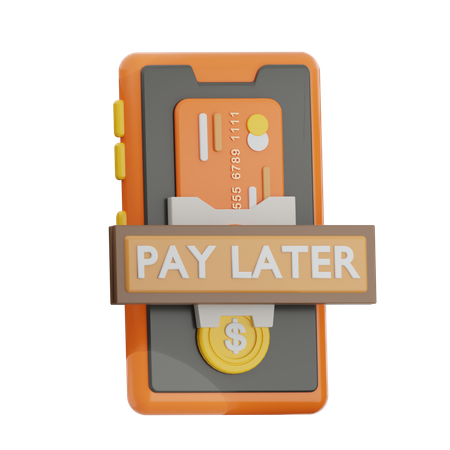 Pay Later  3D Icon