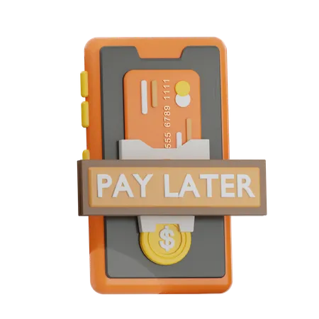 Pay Later  3D Icon