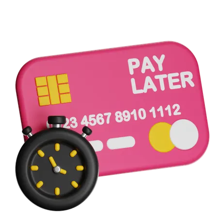 Pay Later  3D Icon