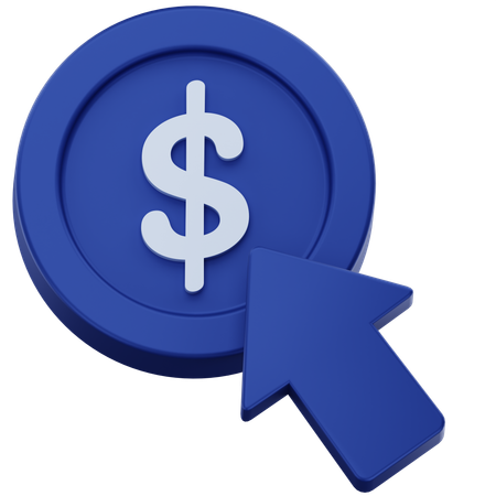 Pay Per Click  3D Icon