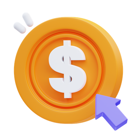 Pay Per Click  3D Icon