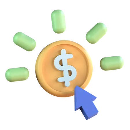 Pay per click  3D Icon