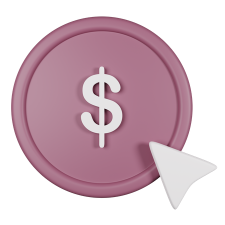 Pay Per Click  3D Icon