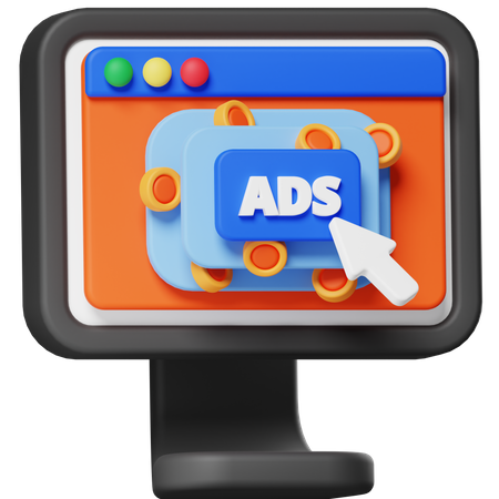 Pay Per Click  3D Icon