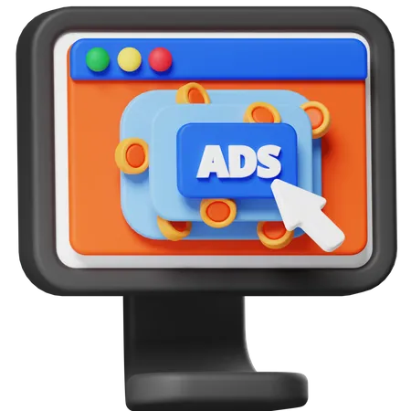 Pay Per Click  3D Icon