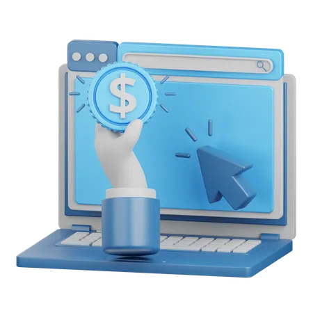 Pay per click  3D Icon