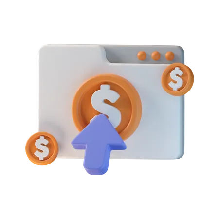 Pay Per Click  3D Icon