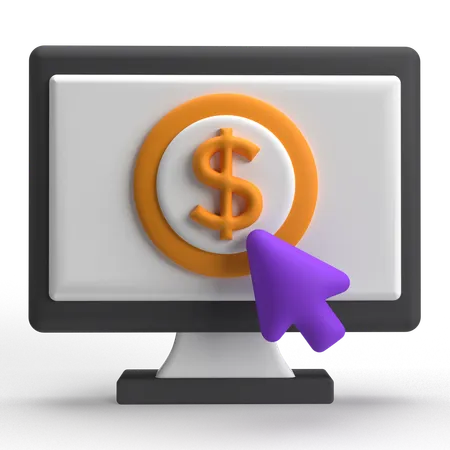 Pay Per Click  3D Icon