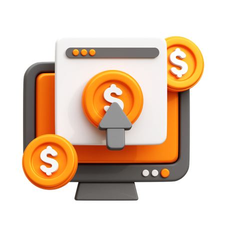 Pay Per Click  3D Icon